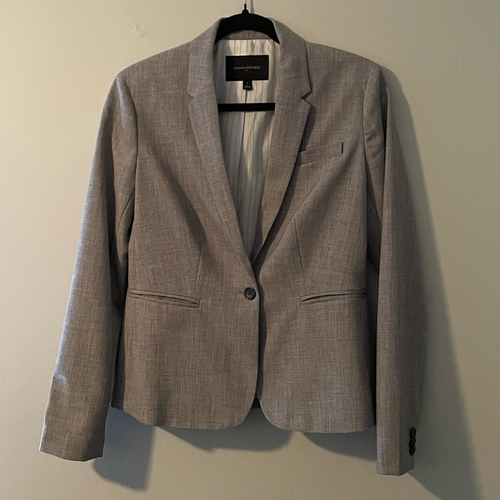 Banana Republic gray Blazer
